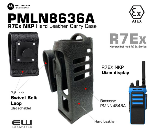 Motorola PMLN8636A - R7Ex NKP Hard Leather Carry Case - No Display