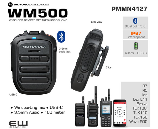 Motorola WM500 Wave Bluetooth Monofon (BT, IP67, Wave) - PMMN4127