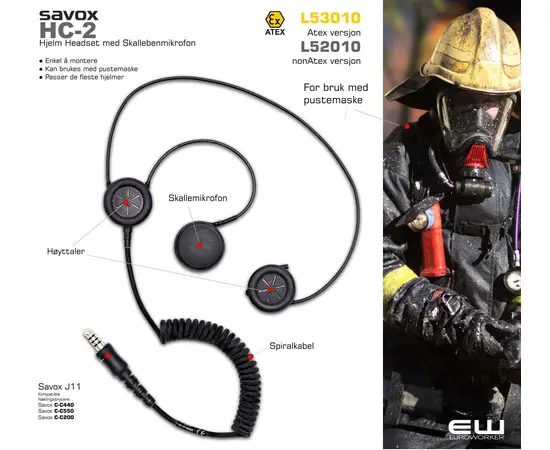 Savox XG HC-2 Bone Conductive Headset