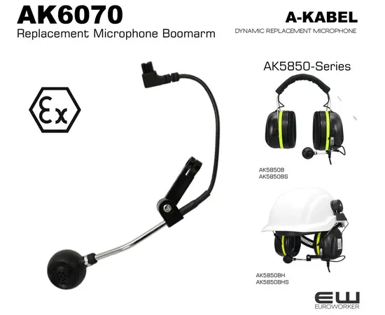 A-Kabel AK6070 - Replacement Dynamic Microphone (AK5850-series)