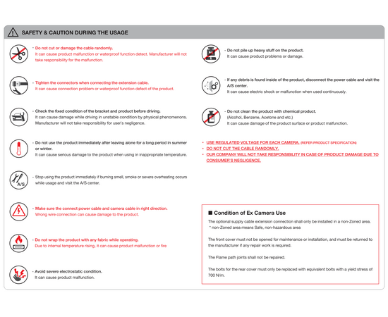 ECC-MEP10D - Heavy Duty Atex Kamera med Nattsyn