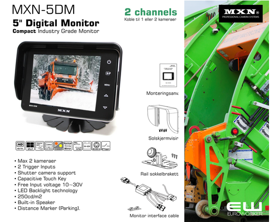 MXN-5DM - Kompakt 5" Digital Industry Grade Monitor