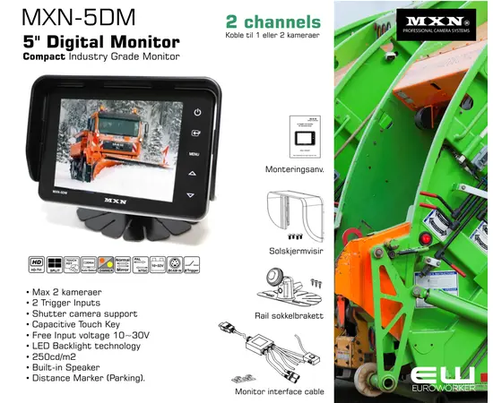 MXN-5DM - Kompakt 5" Digital Industry Grade Monitor