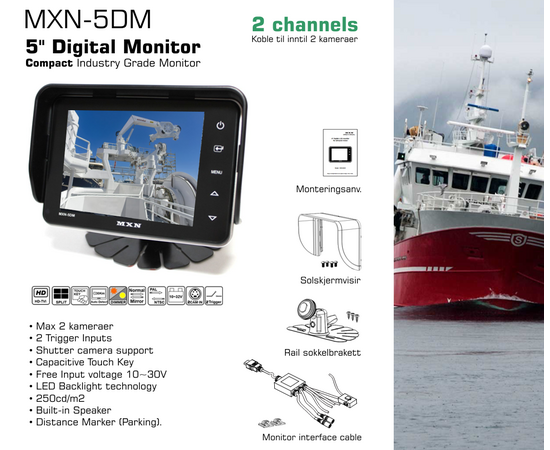 MXN-5DM - Kompakt 5" Digital Industry Grade Monitor