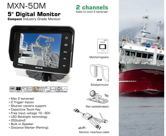 MXN-5DM - Kompakt 5" Digital Industry Grade Monitor
