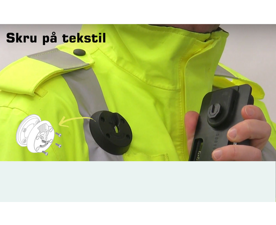 Icom Klick Fast Adapter (F2000Klick Fast Bundle Skru på Tekstil Kenwood RSTUD31MM Adapter (PKT-300E, TK-3501, mfl)F29SR2, PROHUNT mfl)