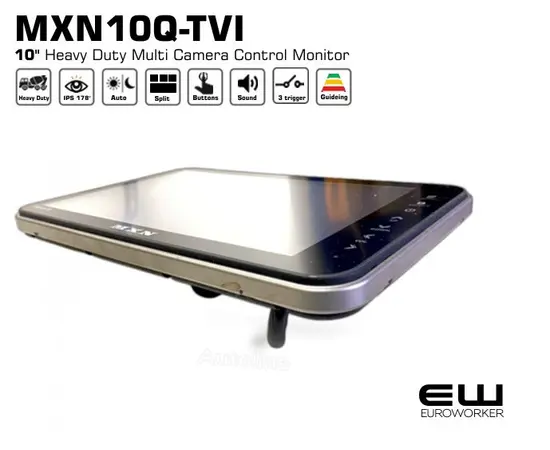 MXN10-TVI - 10" Heavy Duty Quad Multi View Monitor (4 kameraer)