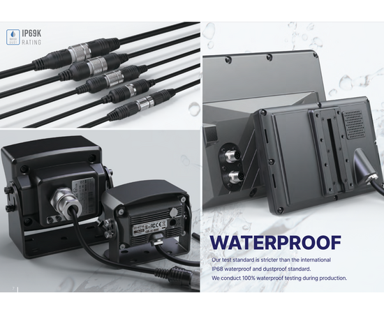 MXN10-TVI - 10" Heavy Duty Quad Multi View Monitor (4 kameraer)