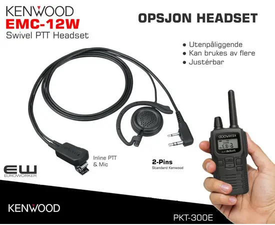 Kenwood PKT-300E PMR446 Analog Radio: Liten, Enkel og Klar til Bruk!