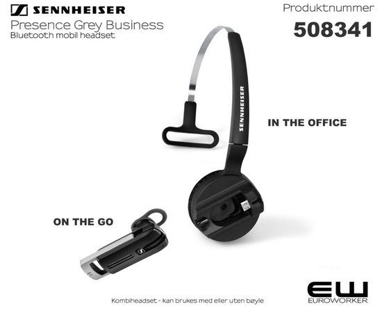 Sennheiser Presence Grey Bluetooth Headset