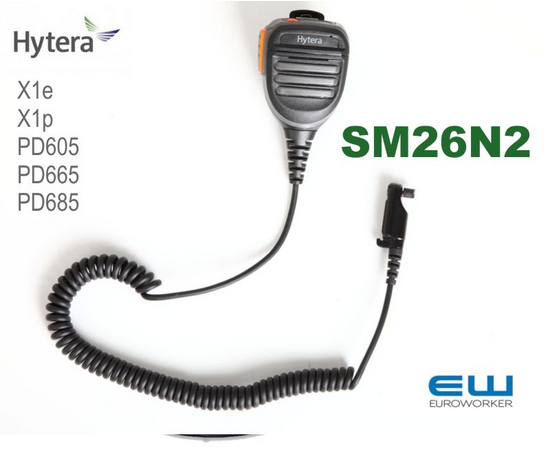 Hytera Håndholdt mikrofon med 3.5 mm uttak (X1e/X1p) (SM26N2)