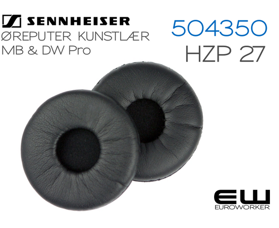 Sennheiser HZP29 - Øreputer i kunstlær til MB & DW - 2pack (504350)