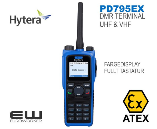 Hytera PD795EX (ATEX) DMR Håndholdt terminal (UHF & VHF)